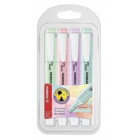 MARCADORES PASTEL STABILO SWING COOL 4 CORES